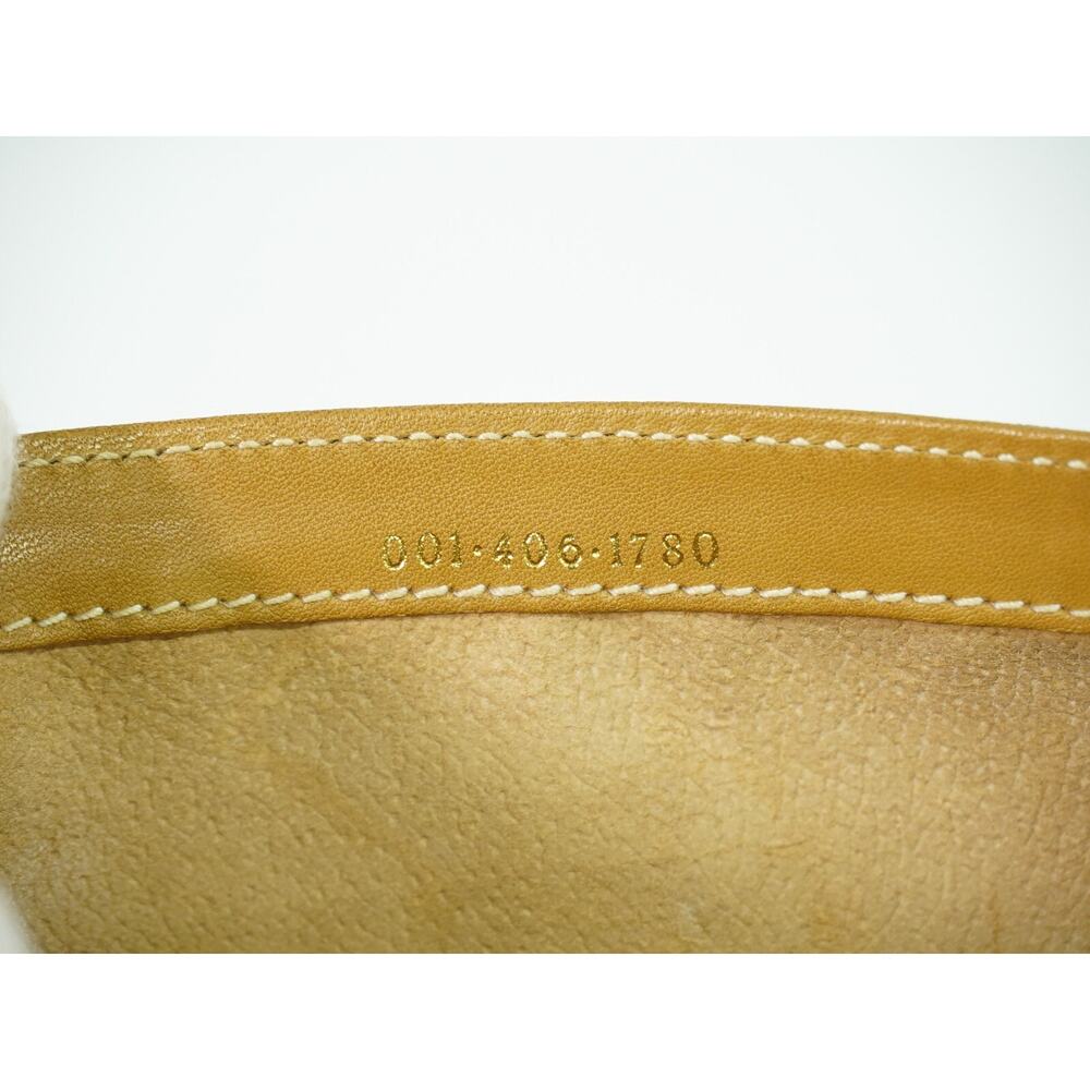 Gucci Leather GG Marmont Pouch Crossbody Bag Beige - Picture 6 of 6